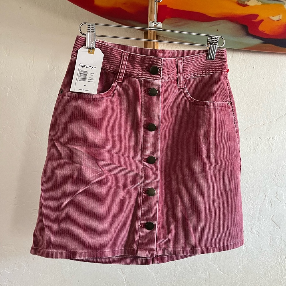 Corduroy buttoned skirt by Roxy